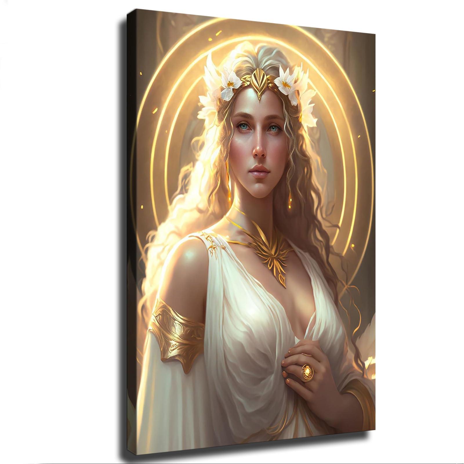 Hekdi Hekdi Greek Goddess Aphrodite\'s Blessing Poster Canvas Painting Print Modern Aesthetics Living Room Bedroom Home Office Wall Art Decoration (Unframed,2030inch)
