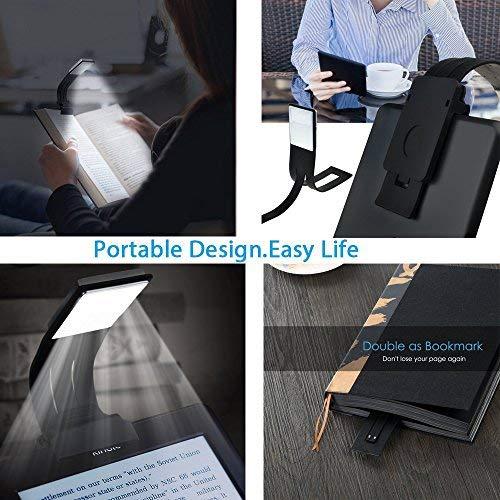 Ytuomzi Ytuomzi Book Light, LED Reading Lamp USB Rechargeable Flexible Night Light 4 Level Brightness 360Adjustable Clip on Work/Desk/Bed Lights for Amazon Kindle/eBook Reader/Book/iPad