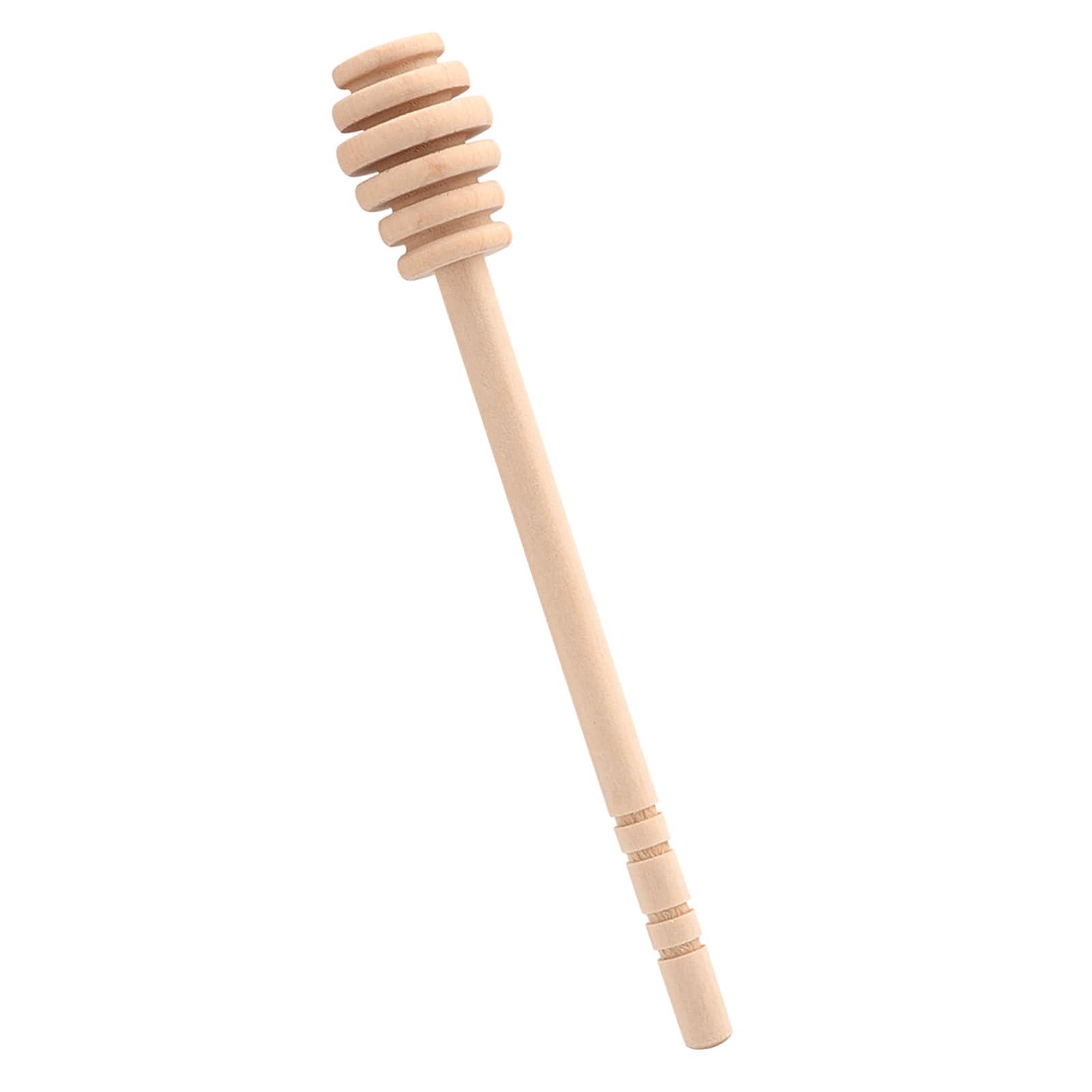 flexman FLEXMAN 50Pcs Honey Dipper Sticks, Wooden Honey Mixing Stirrer, Honey Stirrer Stick for Honey, Syrup, Molasses or Viscous Liquid, Wedding Party Gift (Take Honey King Slotting 16CM)