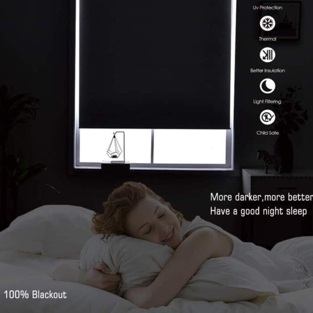 Etlegor Etlegor Thermal Blinds for Windows Room Darkening Sun Protection Waterproof Fabric Living Room Natural Landscape Printing Side Pull Curtain, 48 Sizes (Color : A, Size : 135x240cm)