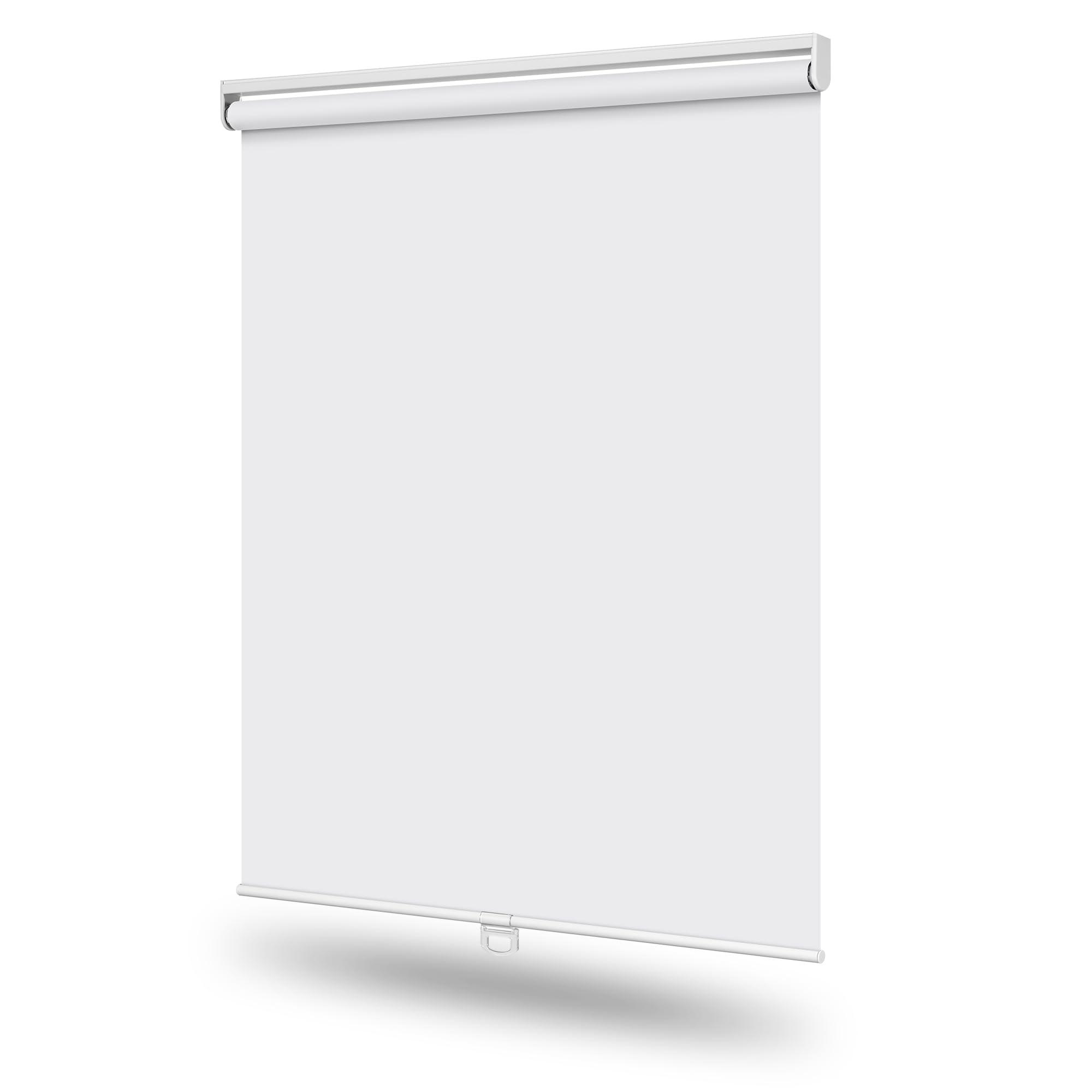 HOTSOON HOTSOON Blackout Roller Shades for Windows, Cordless Window Blinds Thermal Insulated Spring System Shades for Home Office, White, 63.5" W x 48" H