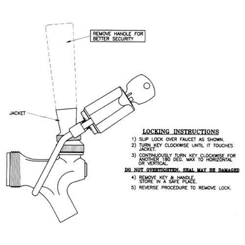 Porpoise Brewing Porpoise Brewing Beer Tap Lock for Draft Beer Faucet