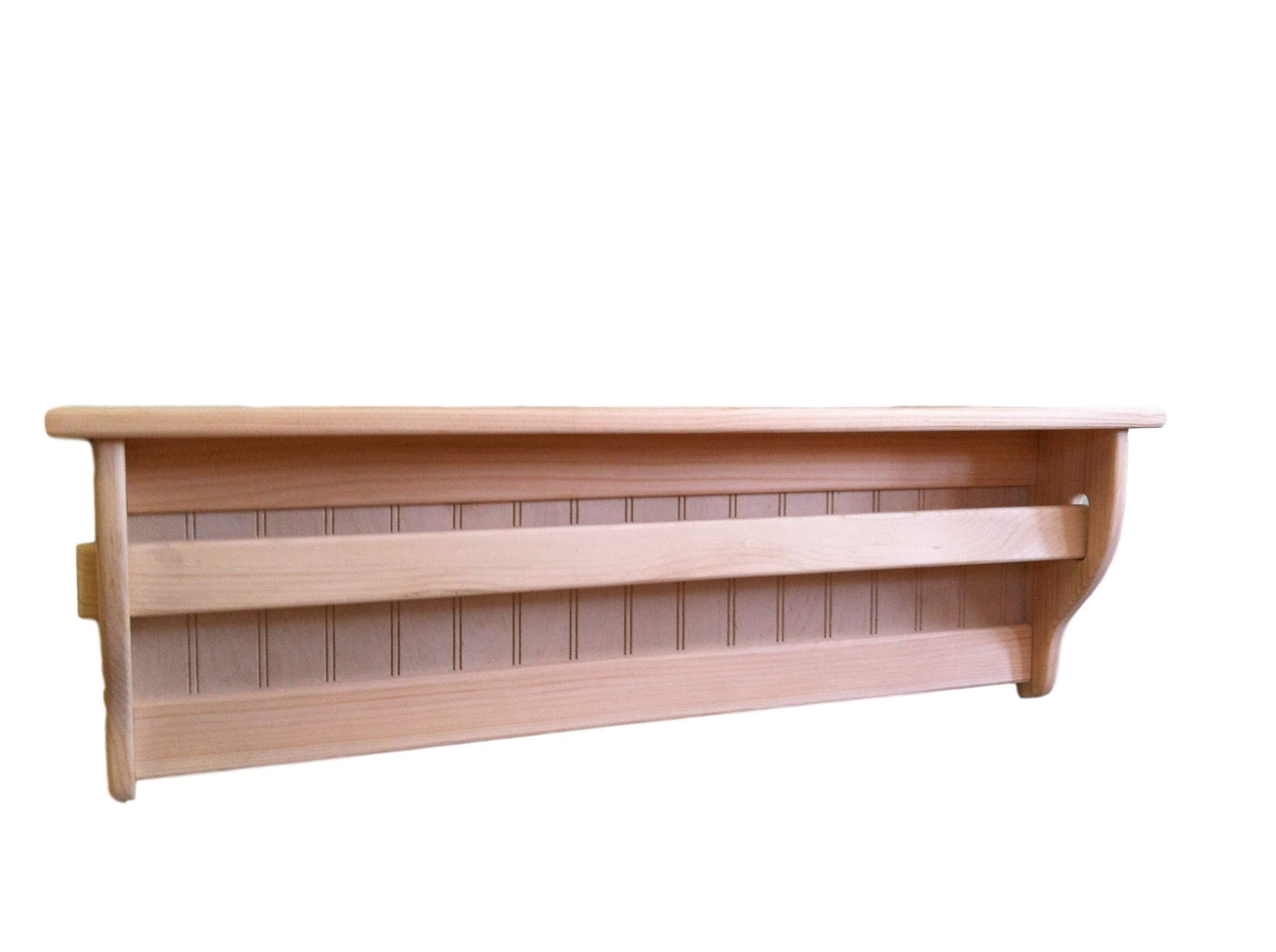 Appletree Woodcrafts Rustic Wood Quilt Rack 42\" Wide