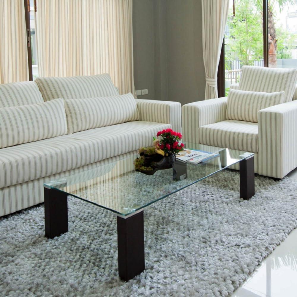 Fab Glass and Mirror Fab Glass and Mirror Rectangle Glass Table Top 12 x 18 inch - Tempered Glass Table Tops 1/8\" Thick with Flat Edge - Replacement Glass for Dining Table, Coffee Table, Office Table, Side Table