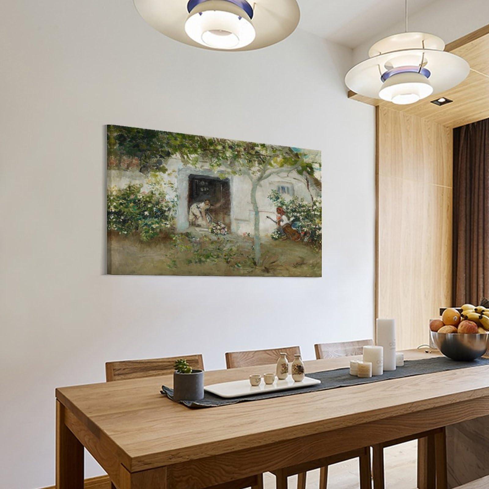 CUI HUA SHI CUI HUA SHI Ignacio Pinazo Camarlench Los Mayos Poster And Wall Art Picture Print Modern Family Bedroom Decor Posters 20x30inch(50x75cm)