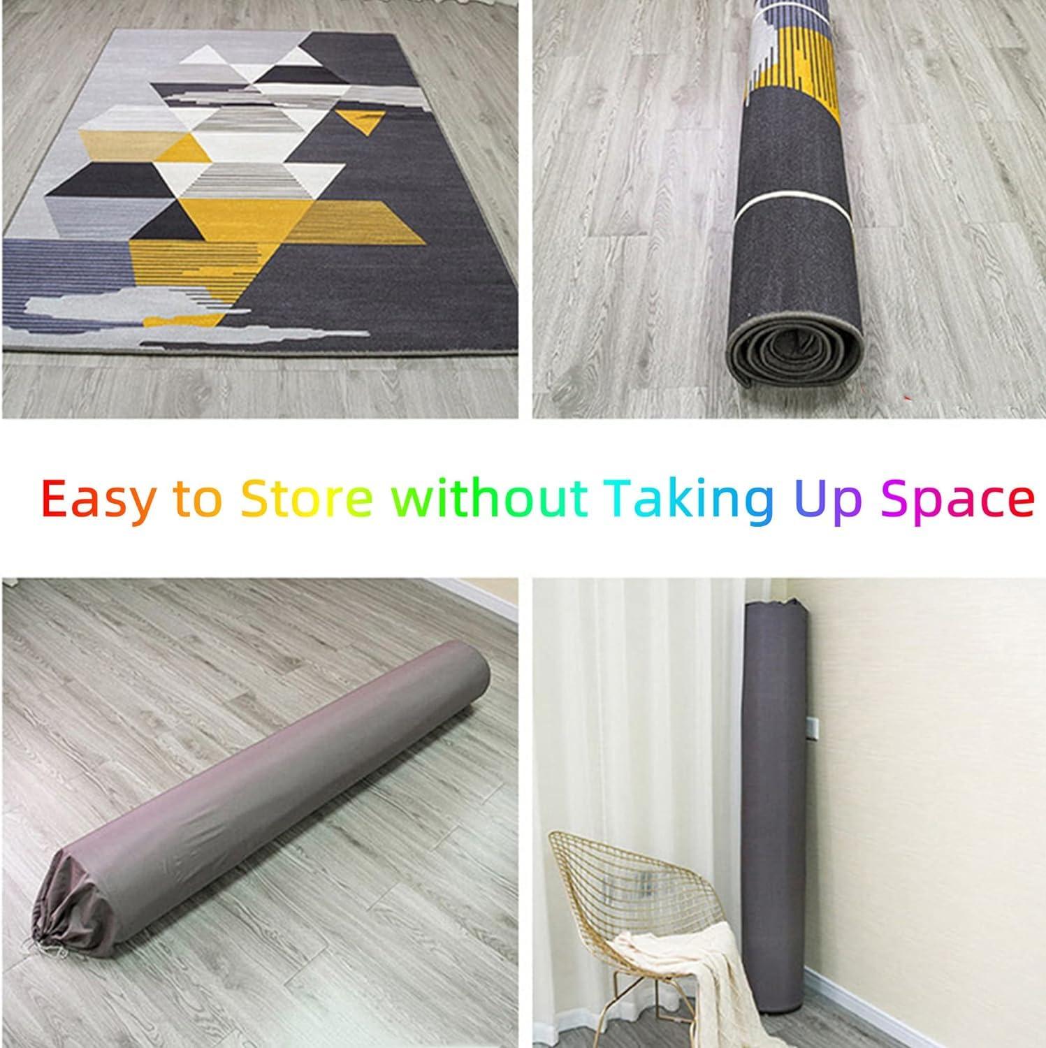 EYPKPL EYPKPL Retro Heated Area Rug Adjustable Temperature and Timer Floor Heating Pad Home Indoor Heater Rug Easy Clean Heated Carpet