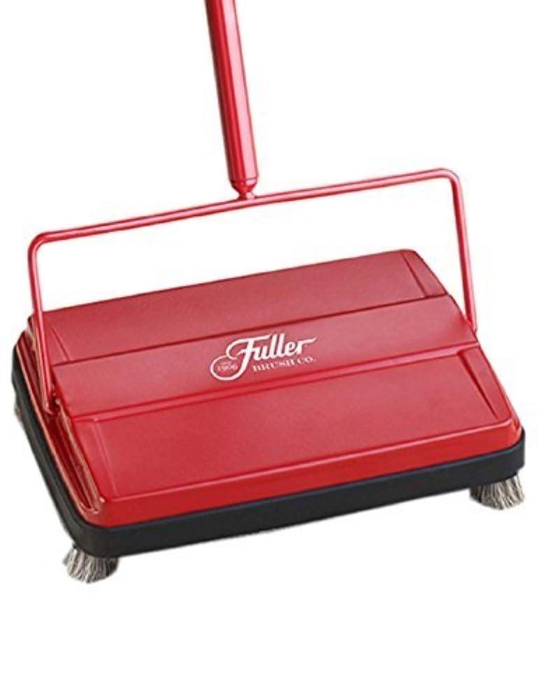 Fuller Brush Fuller Brush 17052 Electrostatic Carpet & Floor Sweeper - 9" Cleaning Path - Lightweight - Ideal for Crumby Messes - Works On Carpets & Hard Floor Surfaces Red