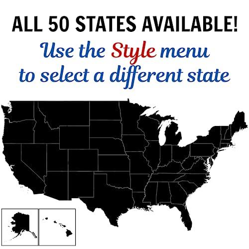 Cranberry Collective Hawaii Christmas Ornament - Frosted Edge Design Featuring State Flag and Map Composite Graphic - 2024 Acrylic Tree Decoration - Holiday Gift and Home Decor