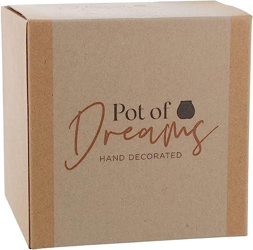 Pot Of Dreams Pot of Dreams Hand Painted Live Laugh Save Pink Save And Smash Handcrafted Ceramic Money Box | Eco Freindly & Recyclable Piggy Bank | Perfect Decorative Gift and Save for Self Care & Holdiays