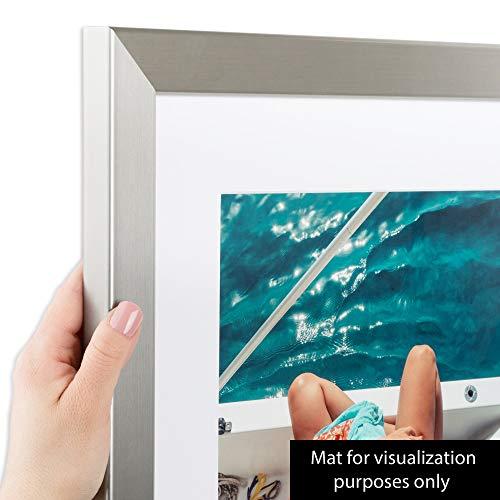 ArtToFrames ArtToFrames 17x30 inch Chrome Stainless Steel Picture Frame, 2WOMFRBW26966-17x30