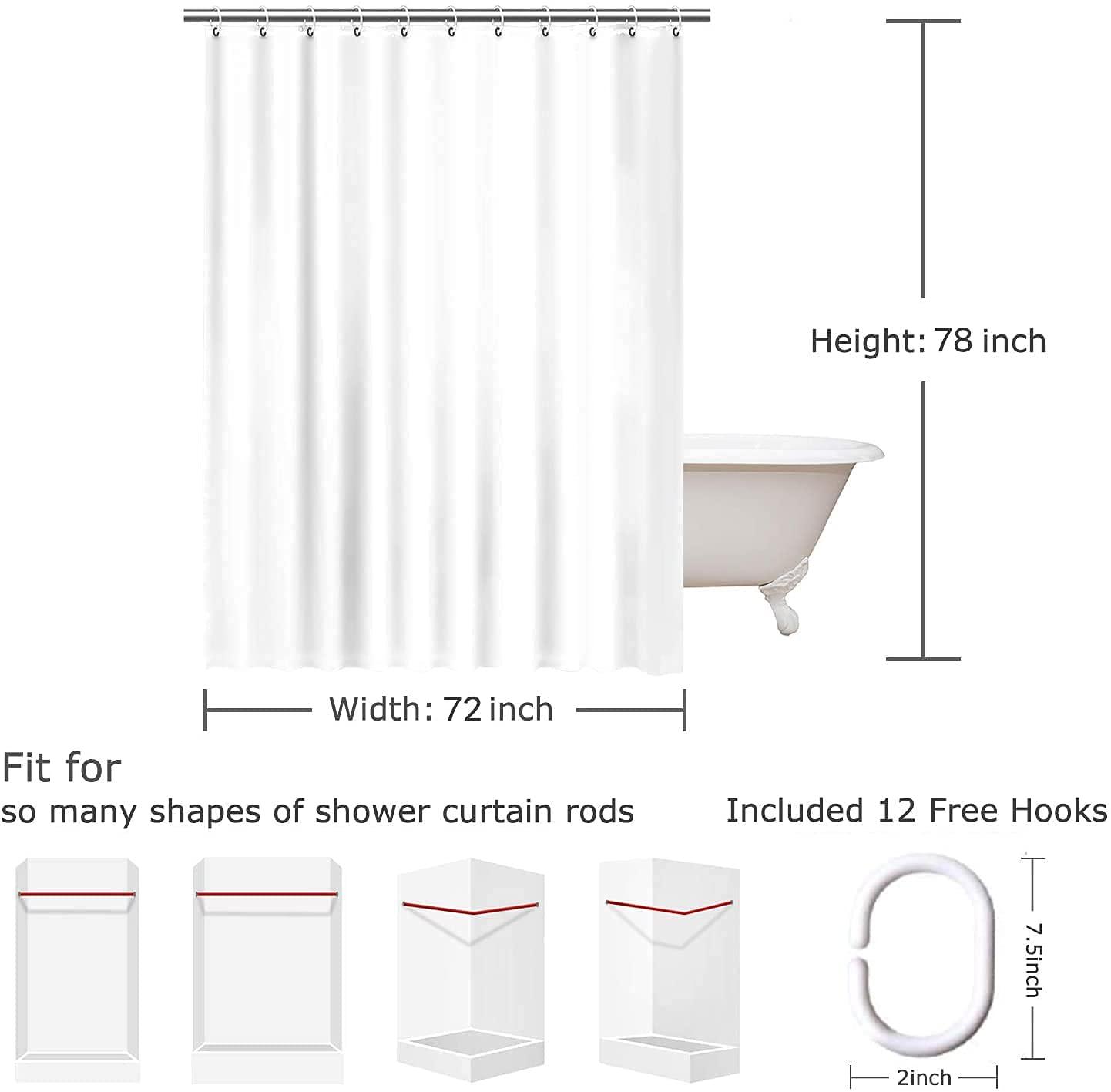 Mearklwd Mearklwd Fabric Waterproof Shower Curtains Popular Jungle Summer Pattern Beach Succulent Hummingbirds Flying Orchid Animals Leaf Wildlife Shower Curtain for Bathroom with Hooks 72 x 78 Inches