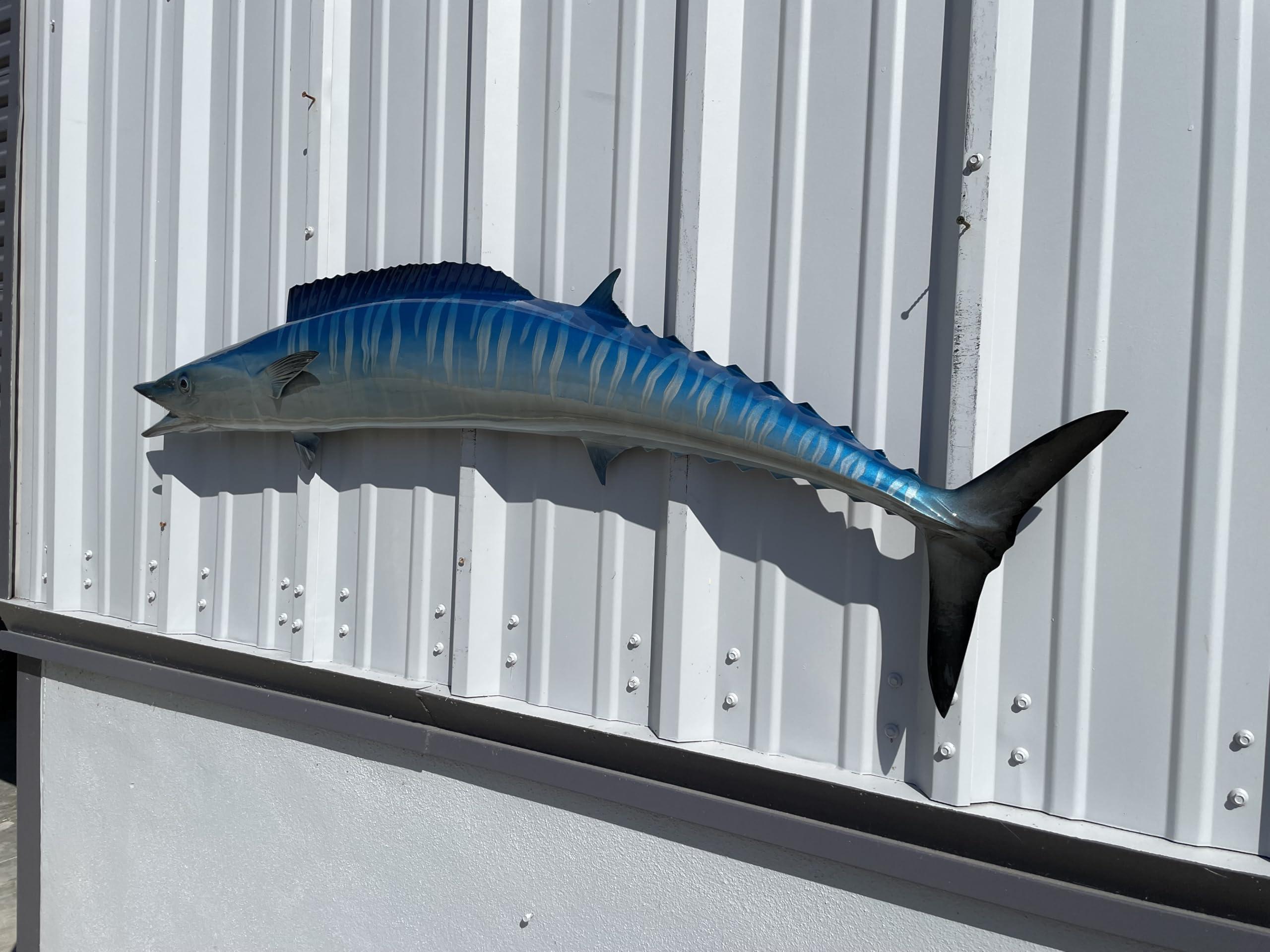 Mount This Fish Company in Stock - 54" Wahoo Half Sided Fish Mount Replica Affordable Coastal Decor
