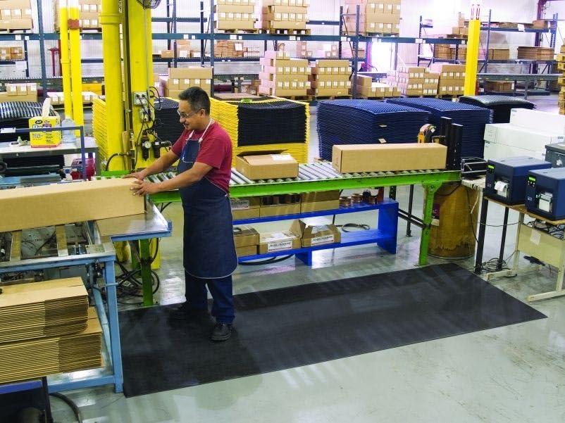 American Floor Mats American Floormats Deluxe ComfortFoam 3/8 inch Thickness Black 6' x 8' Anti-Fatigue Mat