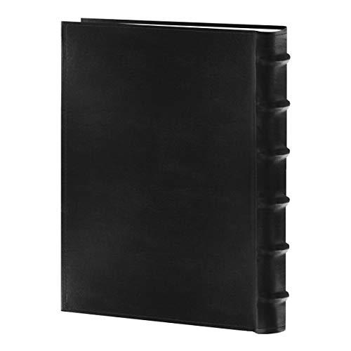 Pioneer Photo Albums Pioneer Sewn Bonded Leather BookBound Bi-Directional Photo Album, Holds 300 4x6" Photos, 3 Per Page. Color: Black.