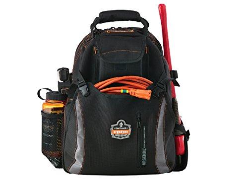 Ergodyne Ergodyne Arsenal 5843 Tool Backpack Dual Compartments,Black,Regular