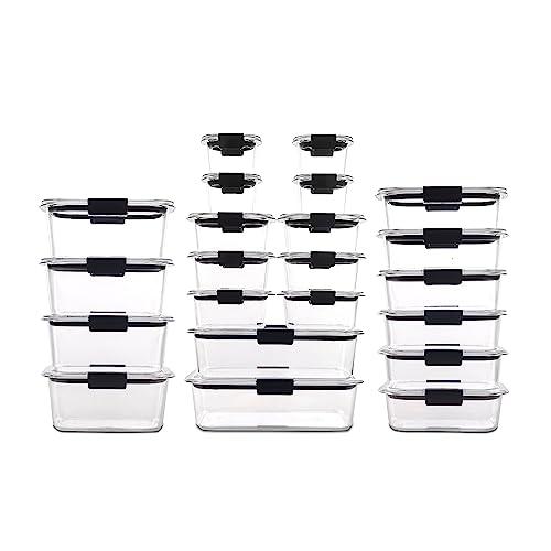 Rubbermaid Rubbermaid Brilliance BPA Free 44-Piece Food Storage Containers Set, Airtight, Leak-Proof, with Lids for Meal Prep, Lunch, and Leftovers
