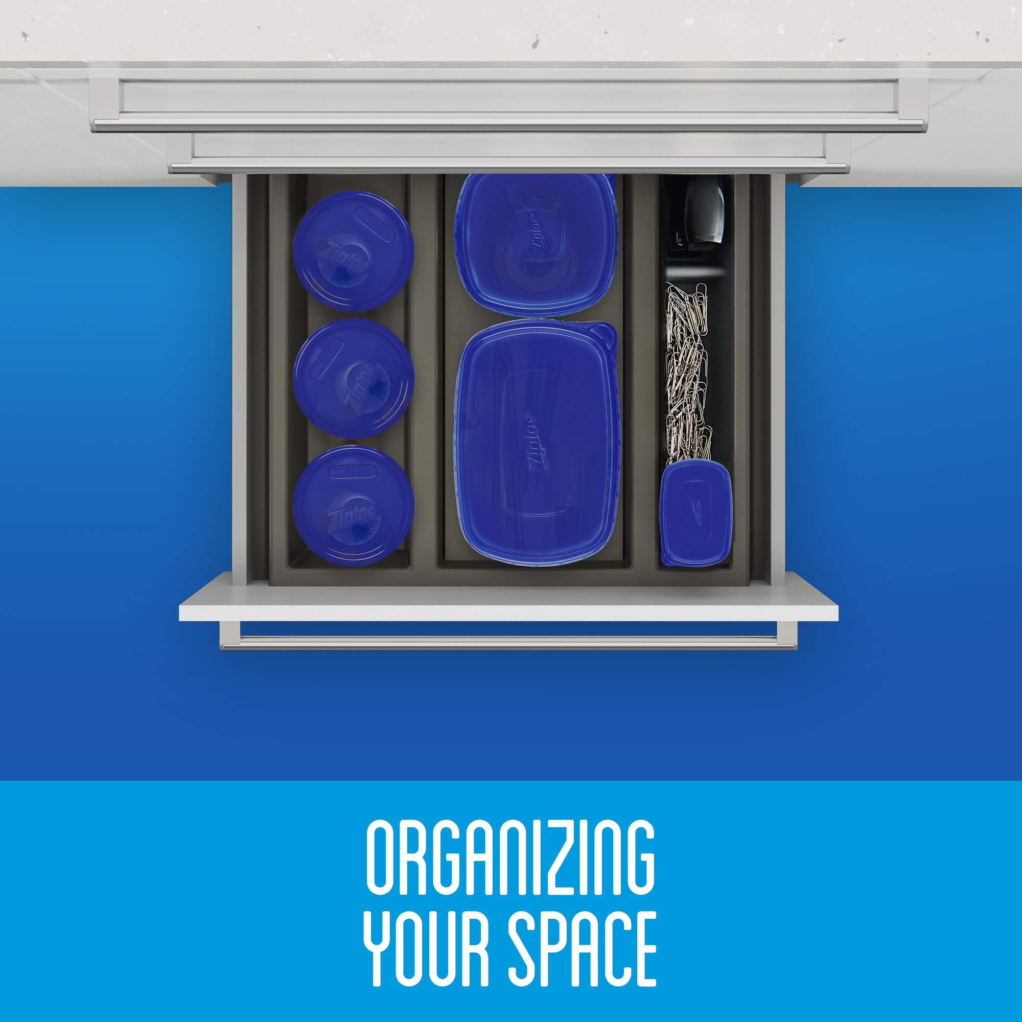 Ziploc Ziploc Food Storage Meal Prep Containers Reusable for Kitchen Organization, Dishwasher Safe, Lunch Pack, 8 Count