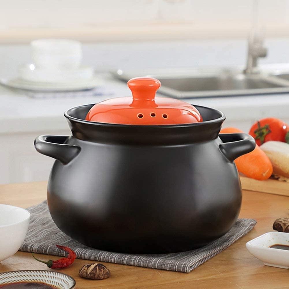 ZJXDPBF Earthen Pot Clay Pot Casserole Cookwaresafe And Healthy Durable Non-Stick Easy To Clean (Color : A Size : Capacity 10L) (A Capacity 7L)