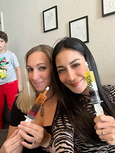 The Original JeloShots Jello Shot Syringes, Medium (up to 2oz), The Original JeloShots™ Gelatin Jello Shot Syringes with Easy-Grip Caps, Reusable (96, Clear)