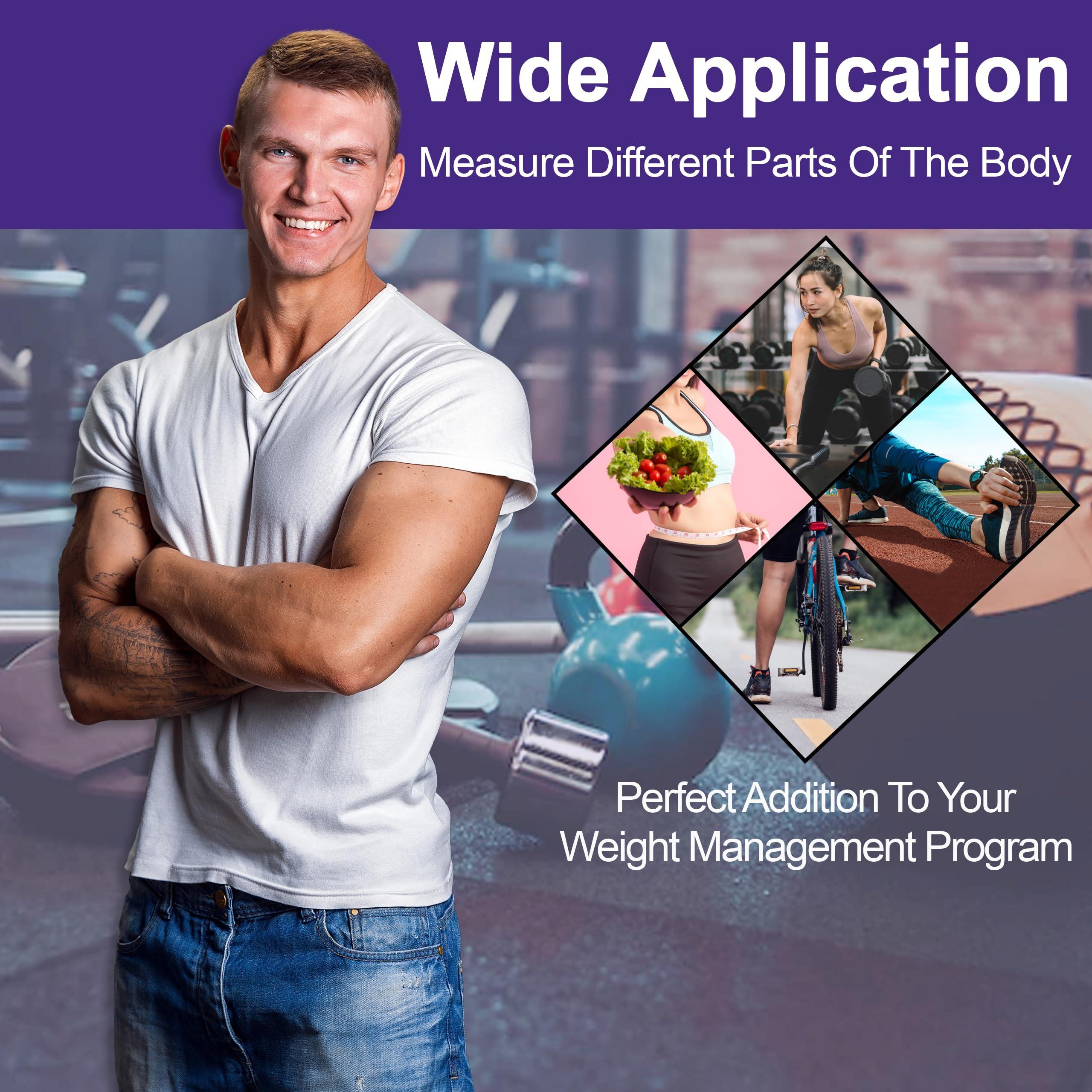 MyoTape MyoTape Body Measure Tape - Arms Chest Thigh or Waist Measuring Tape for Personal Trainer or Home Fitness Goals