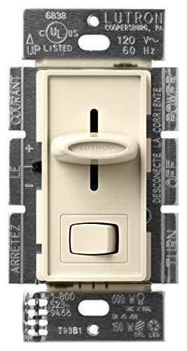 Lutron Lutron Skylark LED+ Dimmer Switch for Dimmable LED, Halogen and Incandescent Bulbs | Single-Pole or 3-Way | SCL-153P-AL | Almond