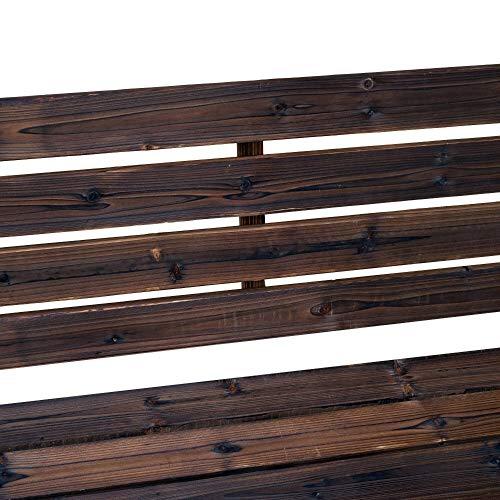 Unknown Wagon Wheel Bench Garden Chair Loveseat Wooden Accent Outdoor Garden