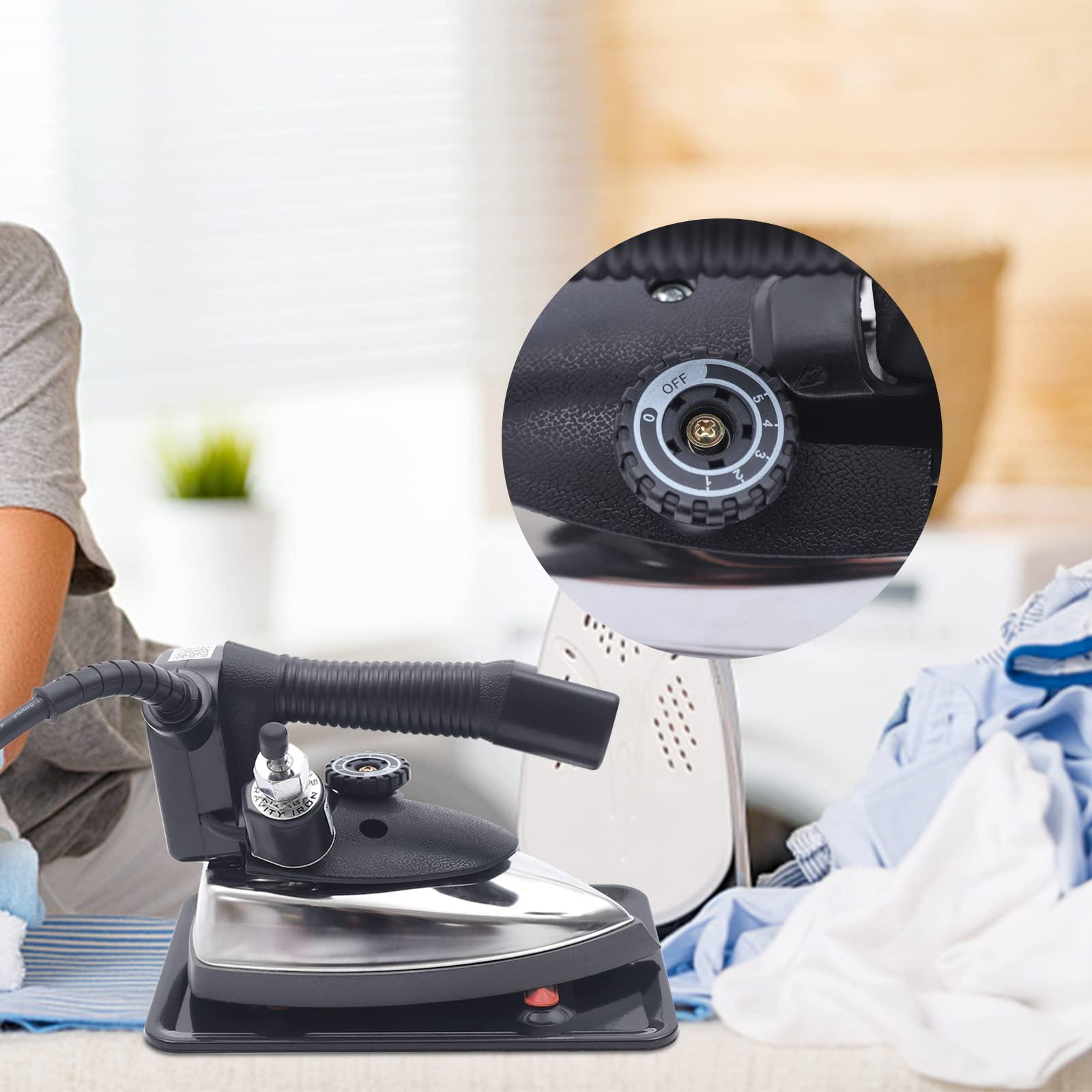 CaLaOCO CaLaOCO Gravity Feed Iron, 1200W Industrial Electric Steam Iron Set Gravity Iron Steamer for Factory Clothing Shop, 140~428F 5-Speed Regulation, with 3L Large-capacity Water Bottle