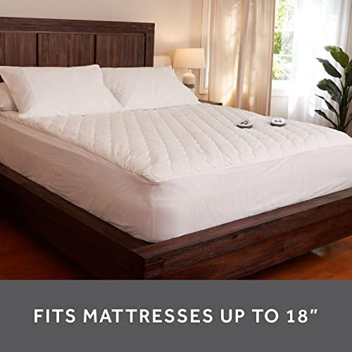 Sunbeam Sunbeam Restful Quilted Water Resistant Heated Mattress Pad - Queen