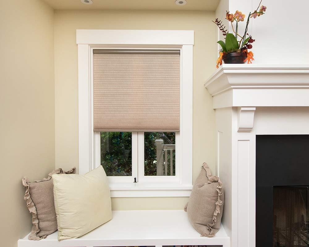 Redi Shade Redi Shade Artisan Select No Tools Custom Cordless Cellular Light Filtering Shades, Cornsilk, 50 1/8 in x 72 in