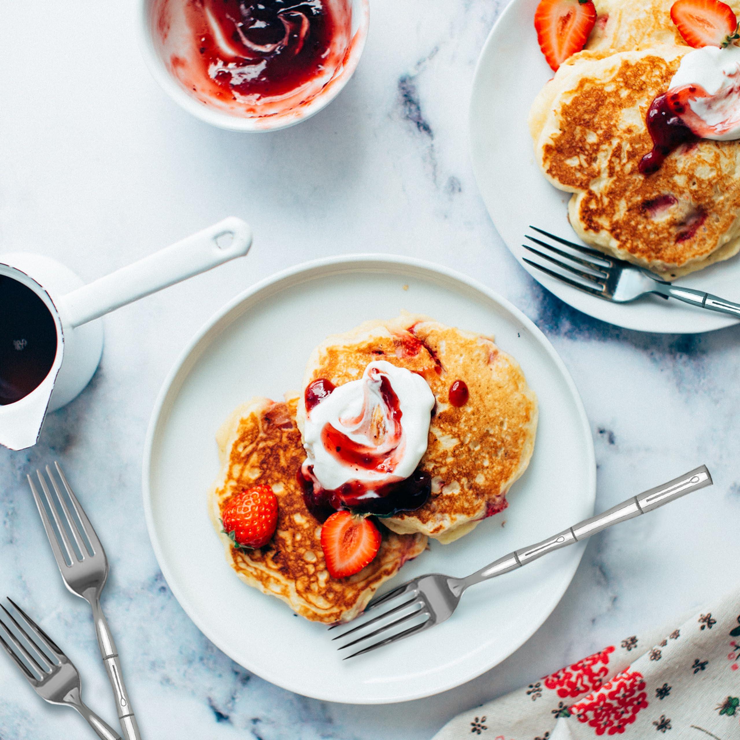 Hampton Forge Hampton Forge 20 Piece Bamboo Flatware Set, Silver