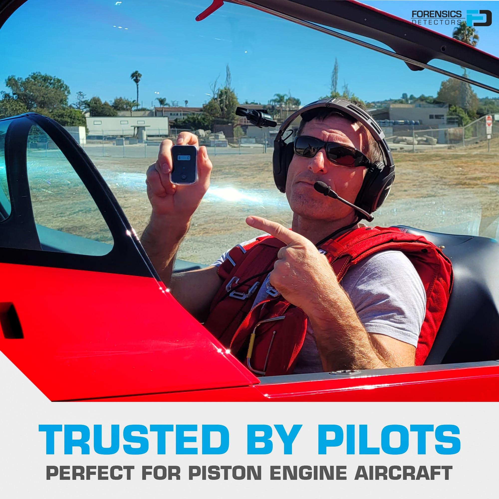 FORENSICS DETECTORS FD Car, Vehicle, Aircraft Carbon Monoxide CO Detector | Fast Low-Level 9ppm Alarm | Vehicles, Police, Pilots, Travel, Bus, Trucks | Metal Body, Small 2oz |