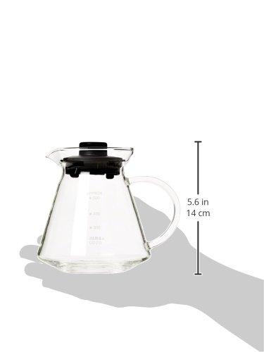 Yama Glass Yama Glass 20oz Borosilicate Decanter - Heat-Resistant, Dishwasher Safe with Glass Handle and Lid
