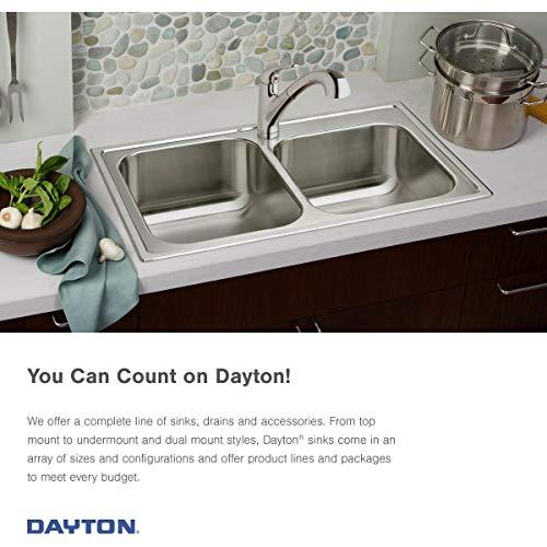 Elkay Elkay Dayton D233191 Equal Double Bowl Drop-in Stainless Steel Sink 33 x 19 x 6.4375"