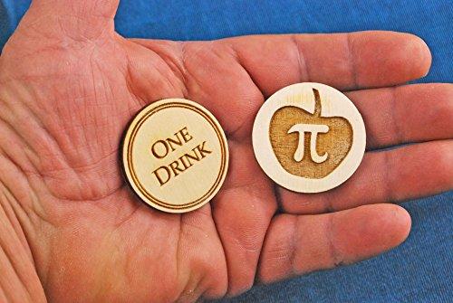 LightSpeed Rick 250 Wooden Custom Drink Tokens - Laser Engraved