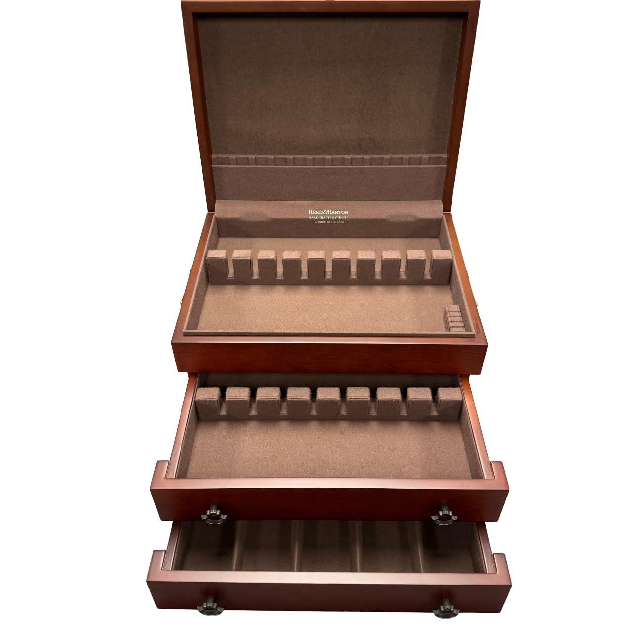 Reed & Barton Reed & Barton 43M Bristol Grande Mahogany Flatware Chest,Brown