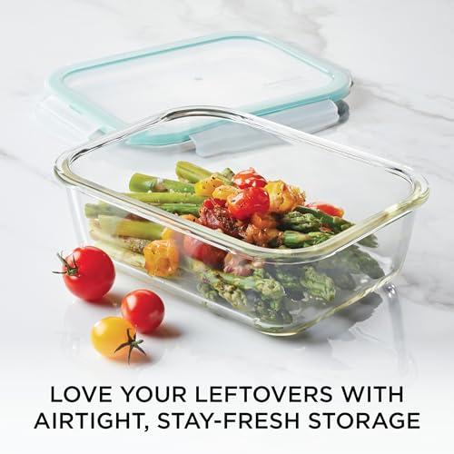 LOCK & LOCK LOCK & LOCK Purely Better Glass Food Storage Container with Lid, 4.23-cup, Clear