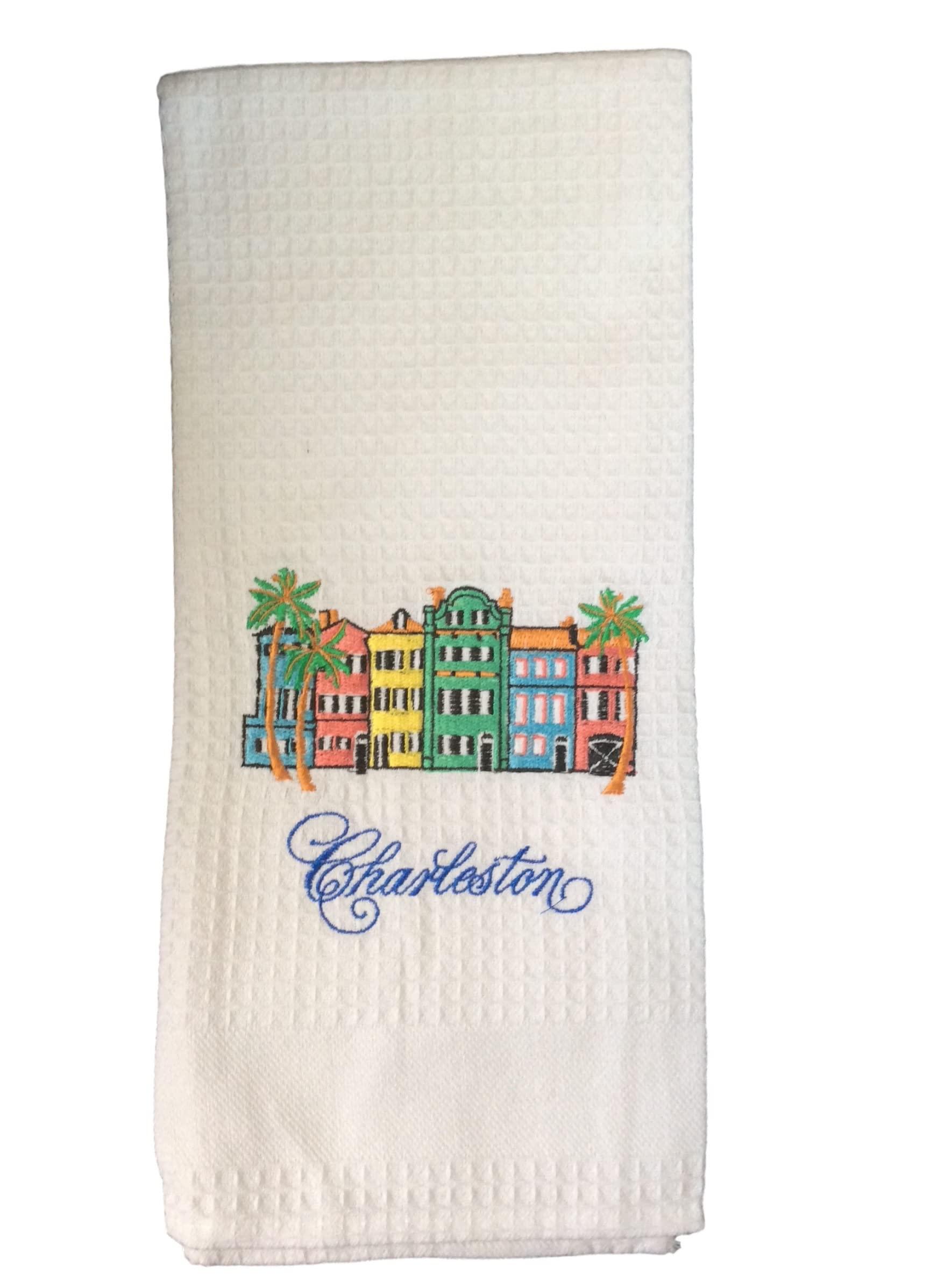 Victoria Ward Collection Victoria Ward Collection Rainbow Row Charleston Tea Towel