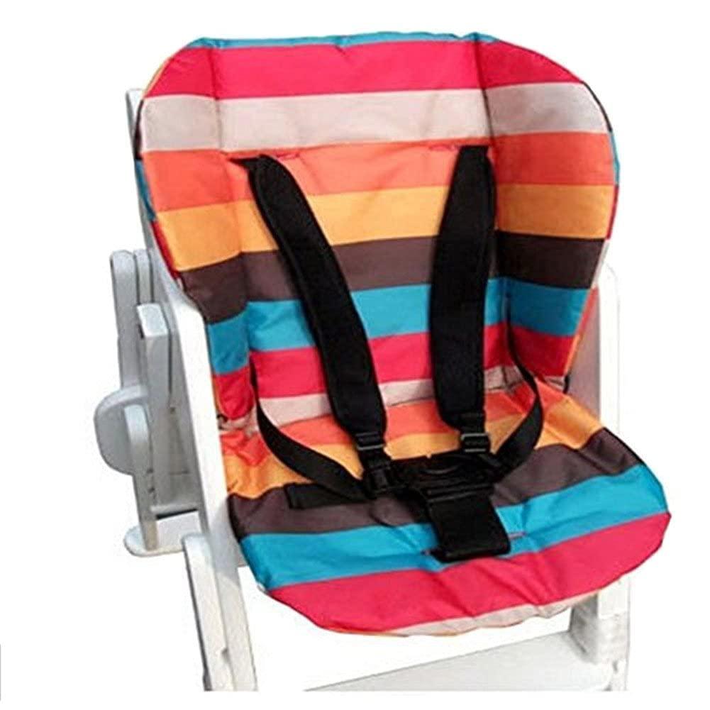 Kocpudu High Chair Cushion,High Chair Pad with 5-Point high Chair Belt