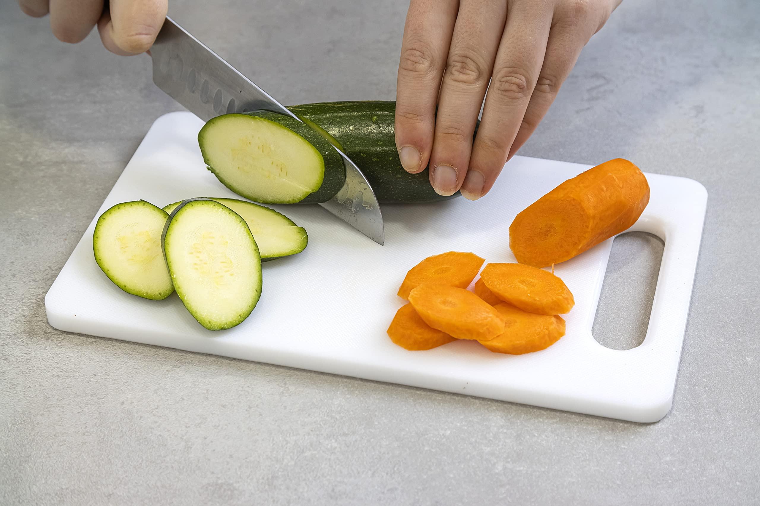 Kitchen Craft KitchenCraft Small Chopping Board, Non Stick, Hygienic Plastic, White, 25 x 15 cm