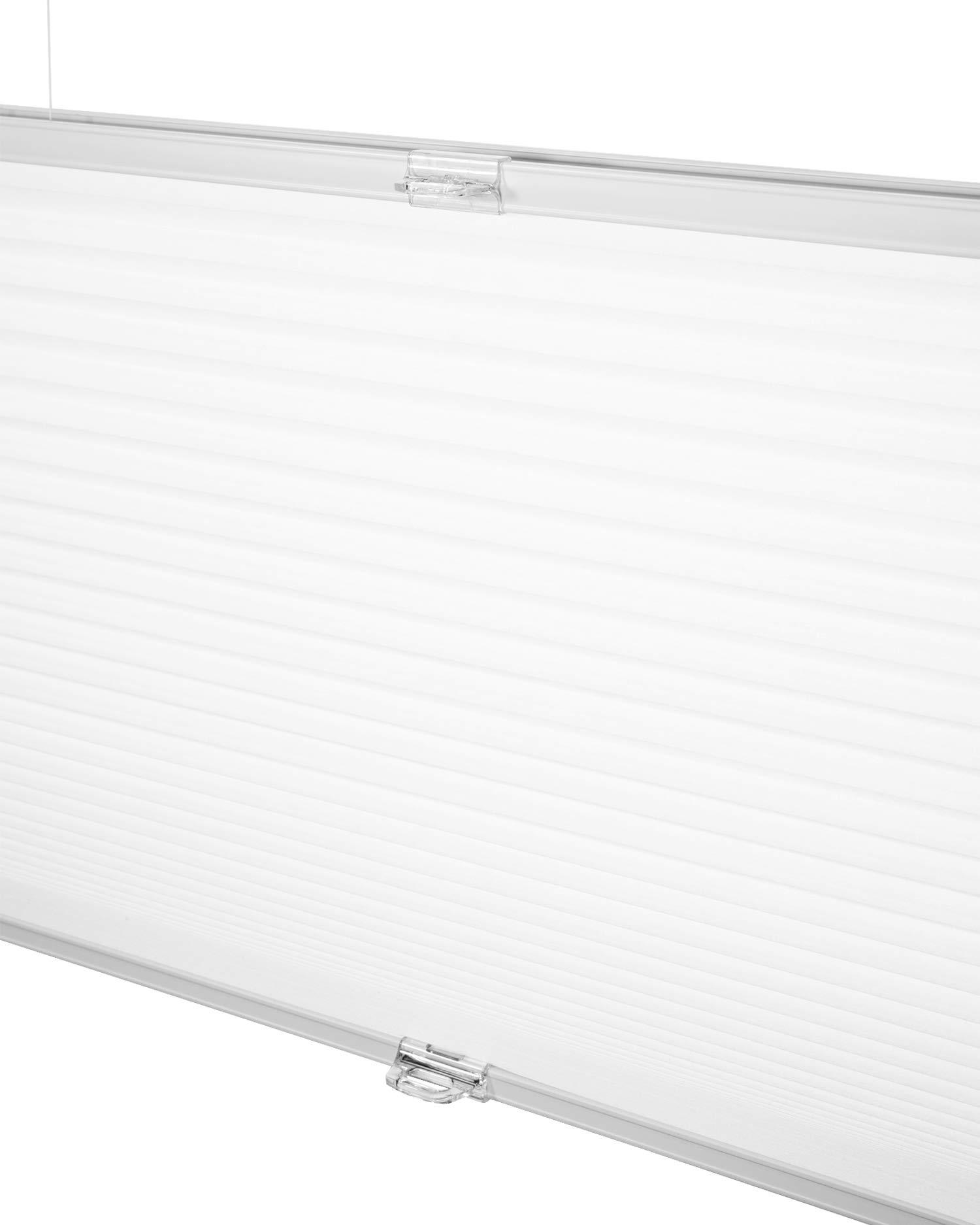 CHICOLOGY Custom Made Cordless Cellular Shades, Cotton (Privacy & Light Filtering) Inside Mount,W:44" xH:48"