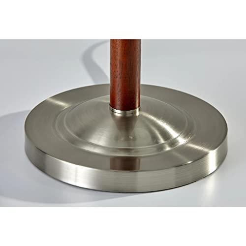 Adesso Adesso 4050-15 Lexington 22.5\" Table Lamp Lighting Fixture with Walnut Wood Body, Smart Switch Compatible Lamp. Home Improvement Equipment