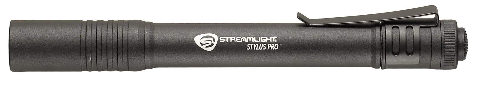 Streamlight Streamlight 66118 Stylus Pro 100-Lumen Penlight with 2 AAA Alkaline Batteries, Black