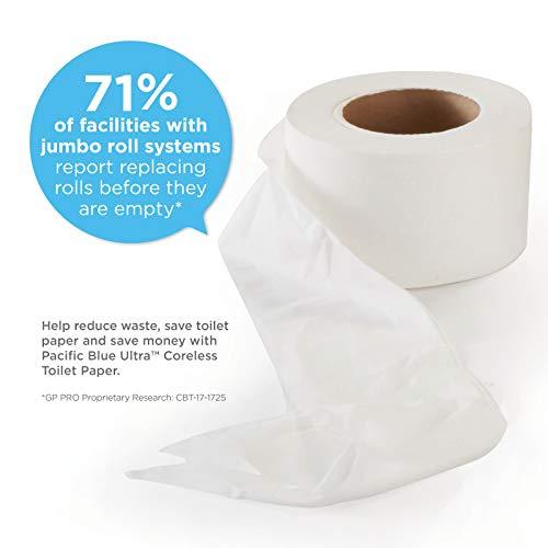 Georgia-Pacific Georgia-Pacific Blue Ultra 4-Roll Coreless Toilet Paper Dispenser by PRO , Smoke, 56602, 17.20\" W x 5.50\" D x 16.00\" H