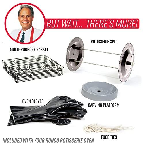 Ronco Ronco 5500 Series Rotisserie Oven, Stainless Steel Countertop Rotisserie Oven, 3 Cooking Functions: Rotisserie, Sear and No Heat Rotation, 12-Pound Capacity