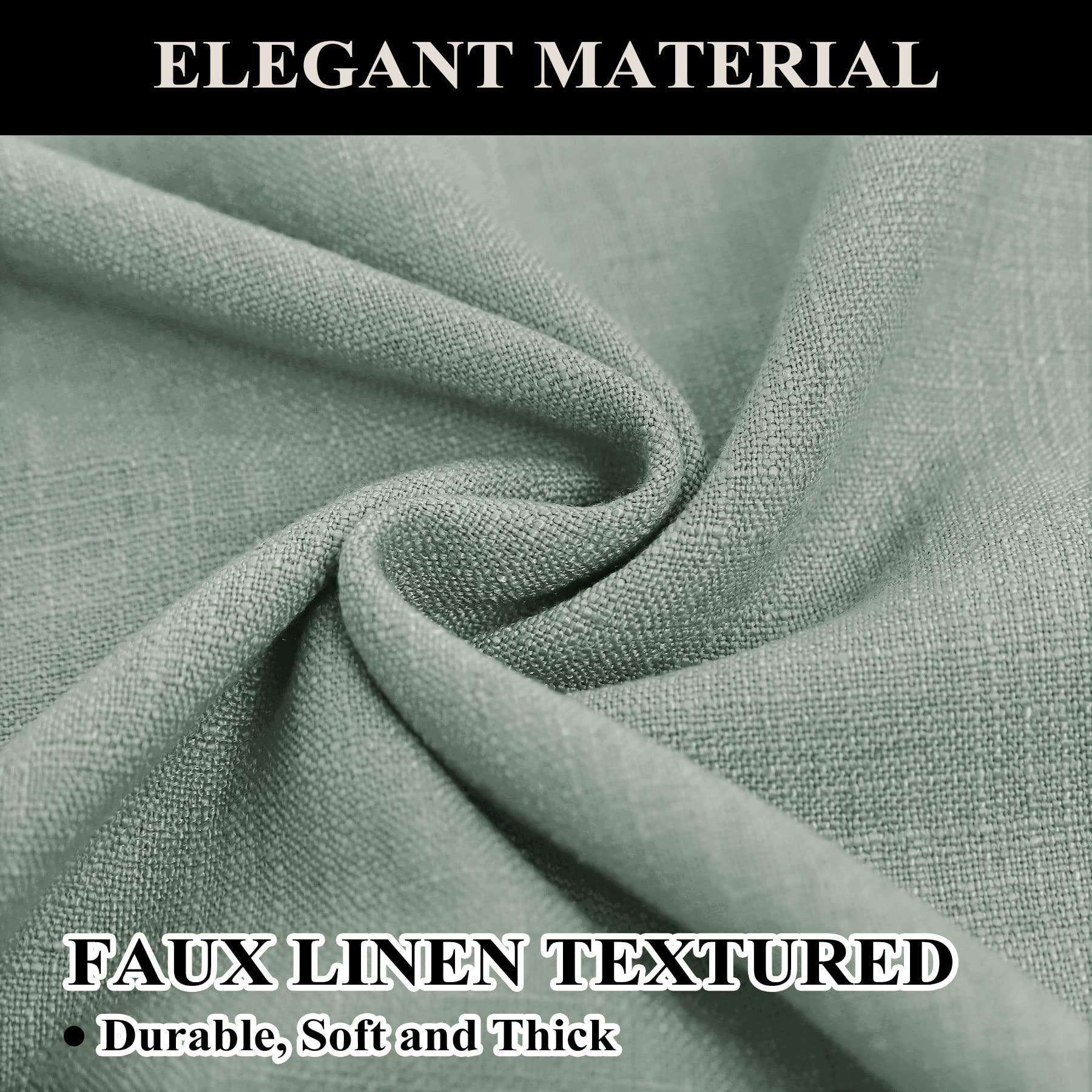 Fcosie Fcosie Pale Blue Extra Long Curtains 108-inch to 288-inch Length Flax Textured Curtains with Anti-Rust Grommets 100" Extra Wide Loft Drapes for Theater Hall Gallery (13ft Long, 1 Panel)