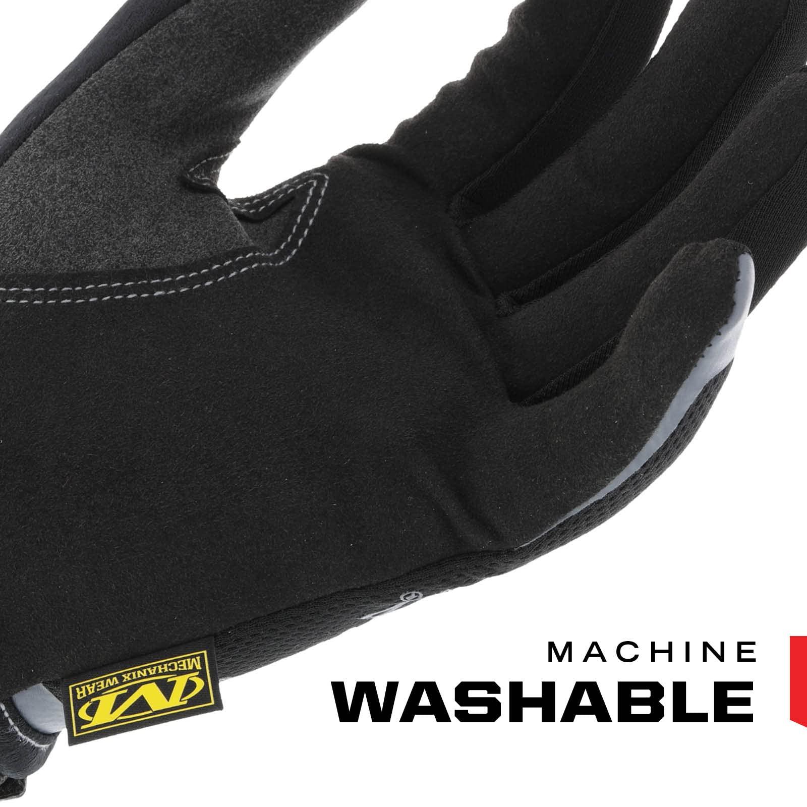 Mechanix Wear Mechanix Wear: Utility Work Gloves with Secure Fit, Touchscreen Capable, High Dexterity, Synthetic Leather Glove for Multi-purpose Use, Work Gloves for Men, Black (Black, Large)