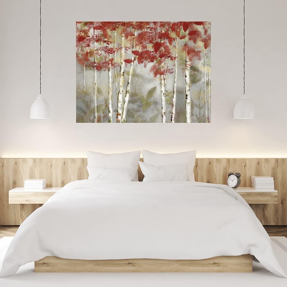 Fine Art Canvas Fine Art Canvas Large Wall Art for Bedroom, Paintings, Wall Art Decor Paintings Pictures for Living Room Autumn Forest Canvas Wall Decor by Artist Nan 32 in x 24 in