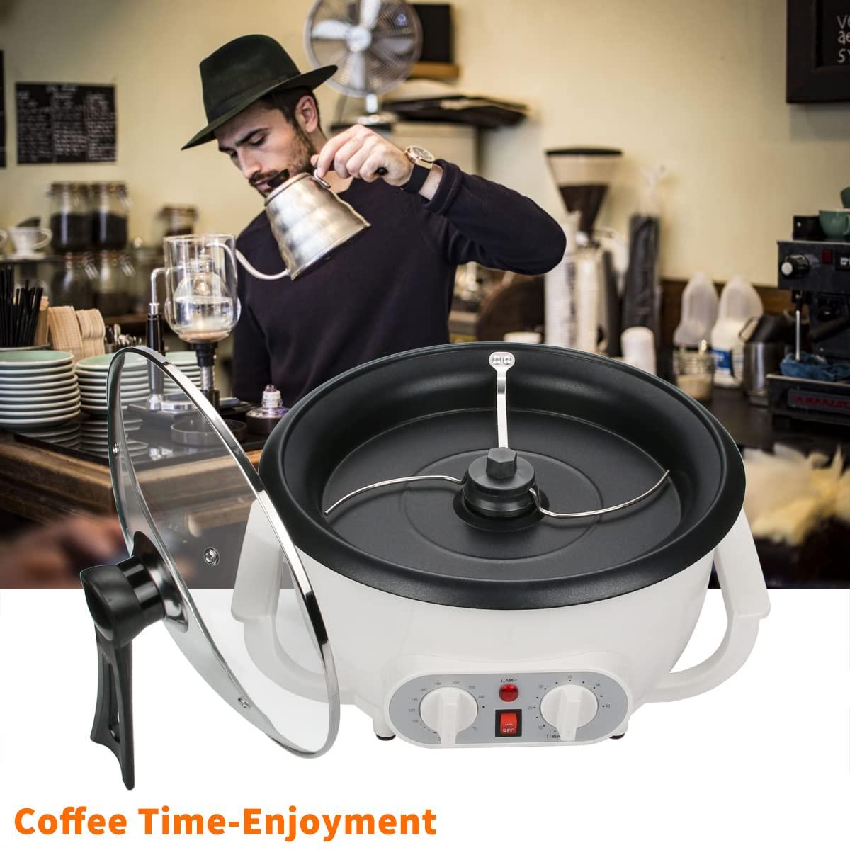 Mingfuxin Upgrade Coffee Roaster Machine for Home Use, 110V Household Electric Coffee Bean Roaster with Timer 1200W Roasting Machine Peanut Bean Home Coffee Roaster