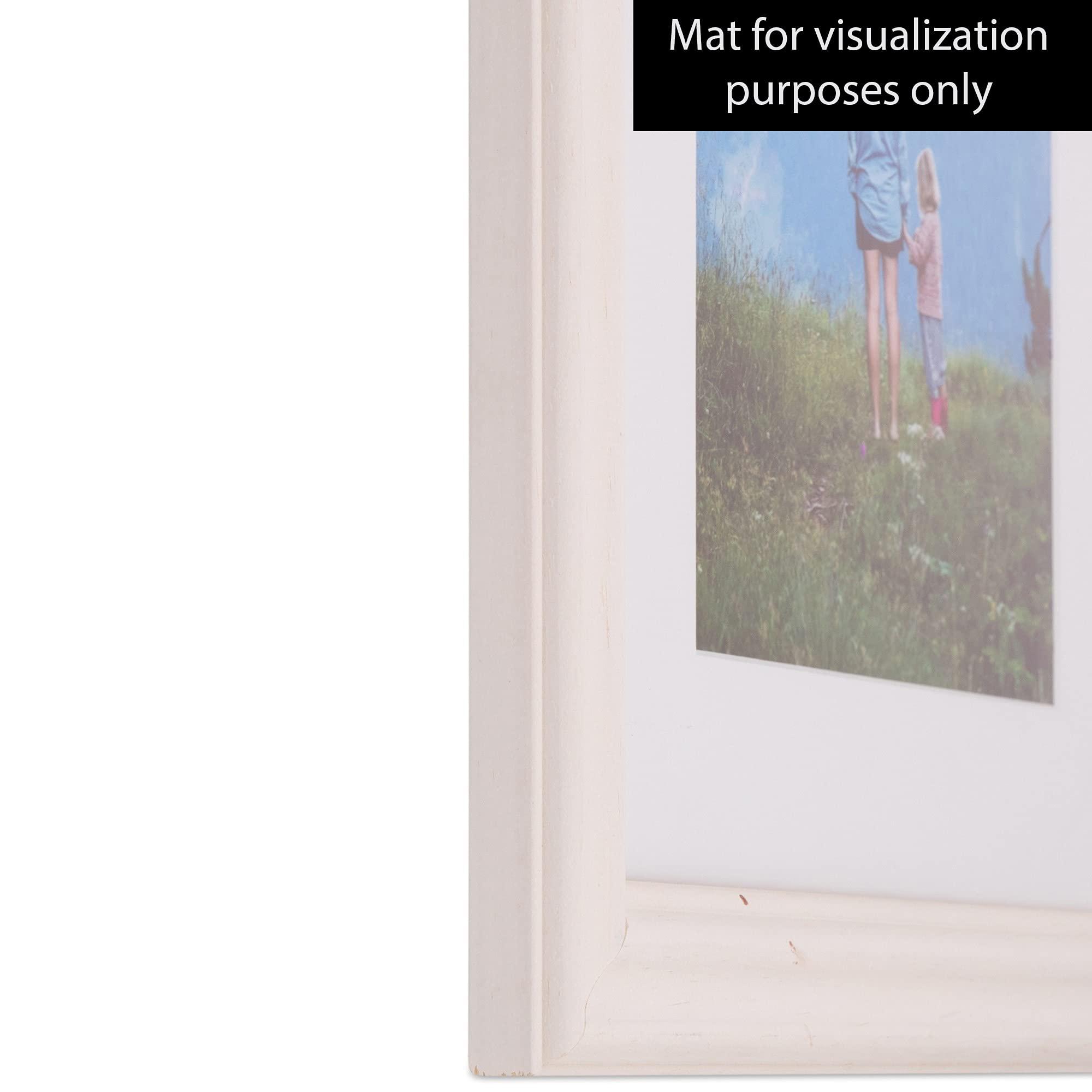 ArtToFrames ArtToFrames 24x36 Inch White Picture Frame, This 1.50 Inch Custom Wood Poster Frame is White - Comes with Foam Backing 3/16 inch and Regular Acrylic (FBPL0066-56673-YWHT-24x36)