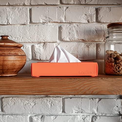 LastTissue LastTissue Reusable Tissue Box - with 18 Organic Soft Cotton Wipes, Eco Friendly and Sustainable Tissue Holder and Facial Tissues for Nose, Can be used as Paper Towels for Household